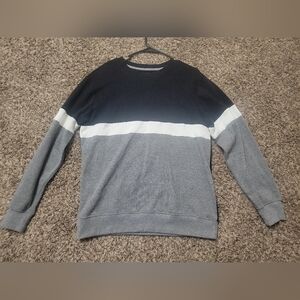 Men's black, white and gray sweater